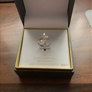 Sterling silver butterfly ring